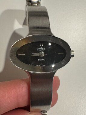 Vintage Y2K Silver-Tone Watch